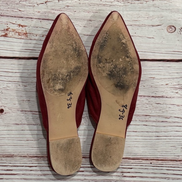 Cape Robbin Cell-18 Embroidered Mules in Wine Sz 6.5 - Picture 15 of 16